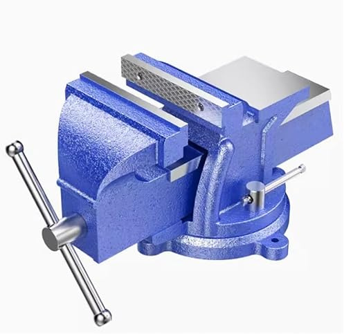 Morsa da banco resistente da 15,2 cm, morsa da tavolo di grado industriale per la lavorazione del legno, lavorazione dei metalli, taglio e sega, strumento regolabile da 10 a 20 cm