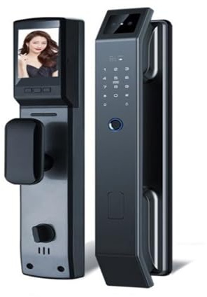 HEALBYBLE Smart 3D Gesicht Türschloss Sicherheit Kamera Fingerprint Passwort Biometrische Elektronische Schlüssel Entsperren,Wetterfest