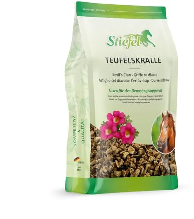 Stiefel Teufelskralle für Pferde, 100% natürliche Teufelskralle geschnitten, kann die Gelenk-, Sehnen und Knorpelgesundheit unterstützen, 1kg