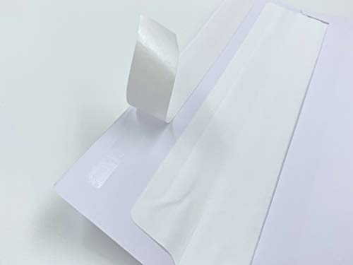 Briefumschläge mit hellem Seidenfutter in DIN lang = 220 x 110 mm, 25 Stk.
