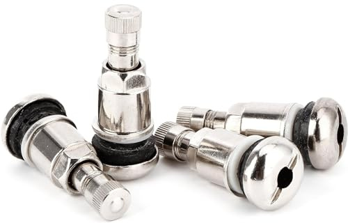 SurePromise One Stop Solution for Sourcing 8X Silber VERSTECKTE Universal Metallventile Stahlventile Felgenventile Alufelgen Felgen Ventile 11,3mm Aluminium-Ventil Metall-Ventil Leicht