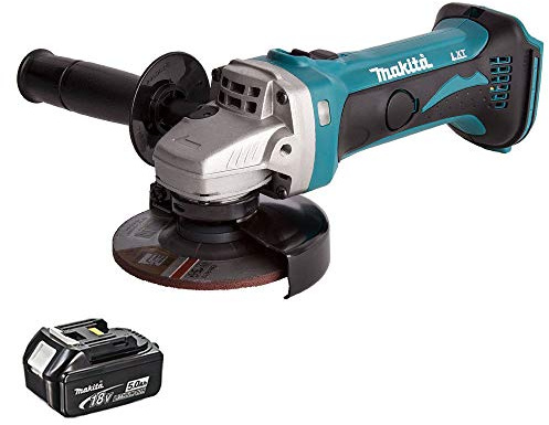 Makita DGA452Z 18V 115mm Cordless Angle Grinder with 1 x 5.0Ah BL1850 Battery