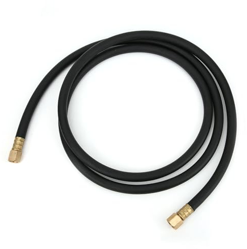 Inertgasschlauch Gummi Messing Überwurfmutter Gasschlauch 1/4 Zoll Hochflexibel Schweißfitting für Luft, Druckluft, Argon, Stickstoff, CO2 (2M)