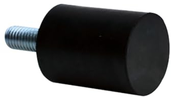 RS PRO Gummi Vibrationsdämpfer, Außengewinde-Puffer M8, Ø 40mm x 30mm, 45 Shore A, Packung a 4 Stück