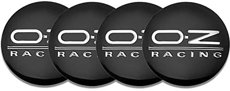 XGAGCF 4 Piezas Coche Rueda Centro Tapas Tapacubos Aluminio Buje Badge Pegatina, para OZ 56MM Auto Llantas Decorativa Emblema Cubierta Accesorios