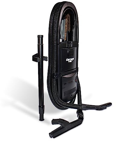 InterVac Design Corp InterVac Aspirateur de Garage pour Atelier, aspirateur de Garage Mural de 3,8 l, Tuyau Extensible pour Camping-Cars, Bateaux, cabines et buanderies, GarageVac (Noir)