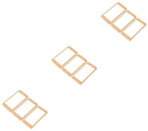 ibasenice 30 Stk Humbucker Pickup Rahmen Für Elektrische Gitarre Flache Metall Humbucker Pickup Montage Ring Set Befestigungsring Tonabnehmerring Für Gitarre Pickup-ringe Aufsammeln Fachwerk