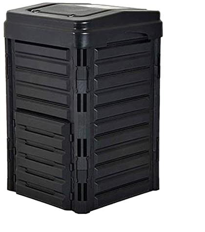 Contenedor de abono de cocina, Contenedor de compostaje de jardín de 88 galones (336 L), material libre de BPA Compostador grande for exteriores for la creación rápida de suelo fértil, fácil montaje,