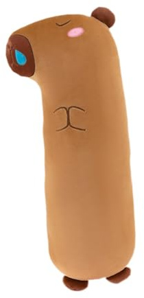 KESOTO Almohadas de Animales carpincho para abrazar, cojín Largo de Dibujos Animados, Almohada Lavable para Dormir, Animal de Peluche carpincho para