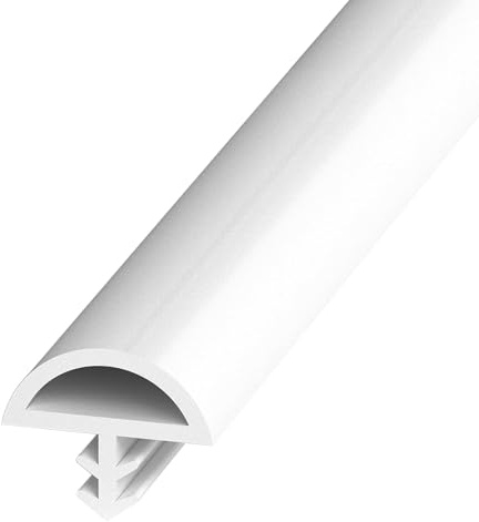 Junta para puerta de habitación, junta para puerta TPE, 5m/10m/30m junta de tope de puerta, junta de goma, junta para marco resistente al viento y la lluvia para puertas, ventanas (Blanco, 12 x 5 mm x
