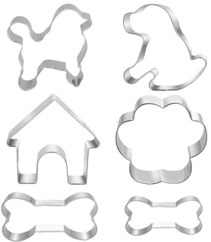 Stampi Per Biscotti Da 6 Pezzi, Stampi Per Formine Per Biscotti In Acciaio Inossidabile, Strumenti Per Dolci Da Forno Fai-Da-Te, Set Per Formine Per Biscotti, Taglierina Per Pasticceria