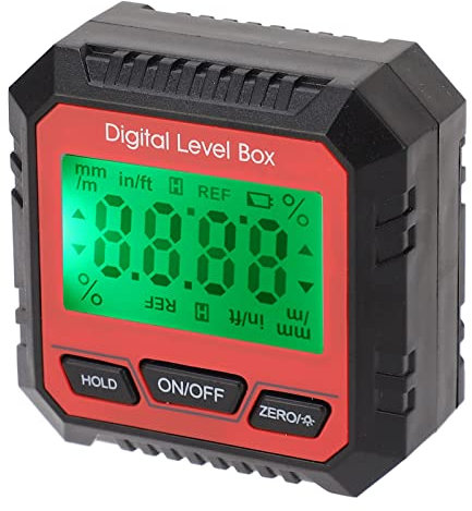 Magnetischer Winkelmesser mit Digitaler Box, Winkelmesser und Neigungsmesser – Hochdigitales Winkelmessgerät für Schreinerei, Bauwesen und Mauerwerk – Unverzichtbares