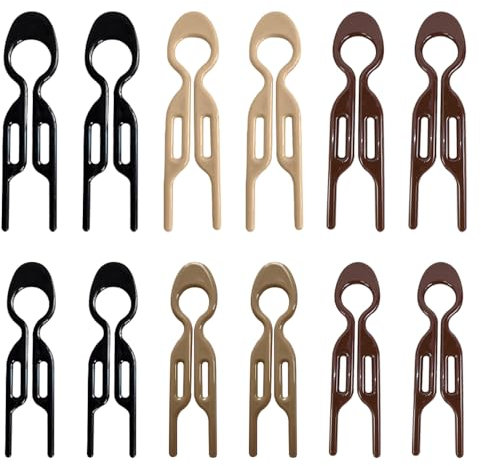 TRKETK 12 Pcs French Hair Pins Matte French Hair Pins for Women Elegant U Shaped Hairpin Hair Clips for Styling Strong Durable Hair Accessories for Women with Fine Thick and Long Hair (4 Colors)