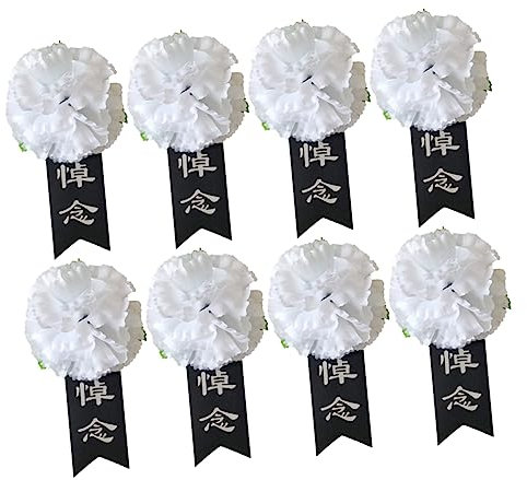 BESPORTBLE 50pezzi Fiori in Filato Di Per Funerali Accessori Da Lutto Bracciale Di Fiori Grandi Forniture Funebri