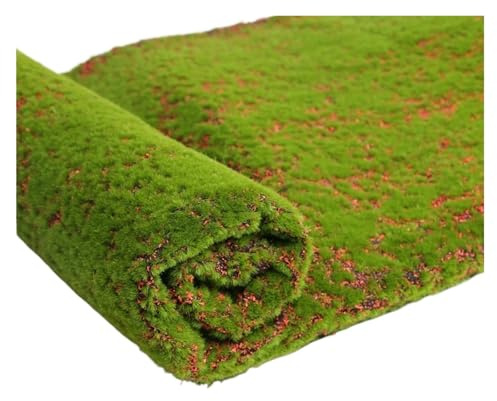FJOADNVM Gazon Synthetique Exterieur Mini Mousse Artificielle 100x100cm, Mur de pelouse, Plante Verte, Simulation de Planche d'herbe, décor de Jardin, Maison de poupée(Color-2)