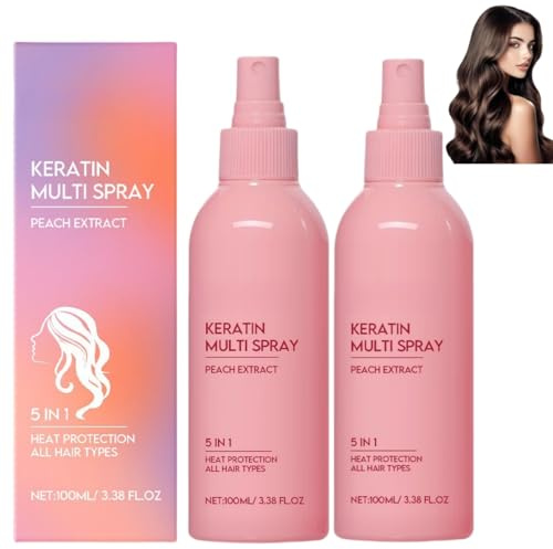 Spray capilar con keratina, acondicionador antifrizz 5 en 1, reparador profundo, suave y nutritivo, ideal para el cuidado diario.