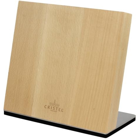 Cristel | Bloc à Couteaux Aimanté Rectangulaire En Bois De Hêtre