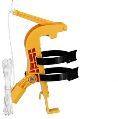EAZHOP Sprühdosen Verlängerungsstangen Adapter | Sprühdosenhalter | Sprühdosenverlängerung | Einstellbarer Winkel Sprühstange Mit Großer Reichweite Für Wespenschaum/Wespen Power Spray (Gelb)