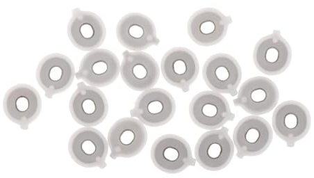 20 Pieces Alto Horn Valve Guides Plastics Brass Instruments Repairing Parts 18 mmx15 mm