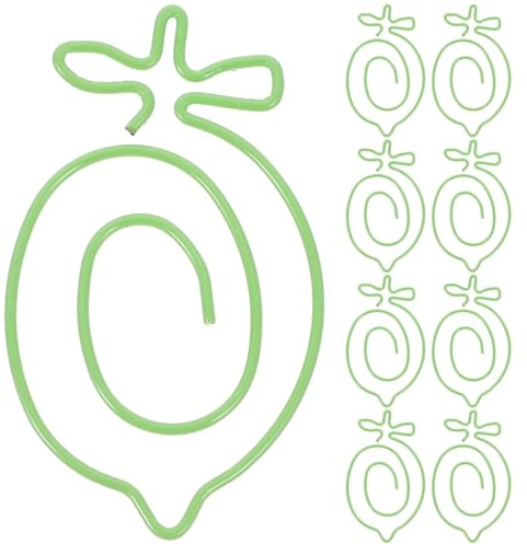 GATHINESS Trombones Métalliques Créatifs Design Cartoon Marquage Calendrier et Signets 20pcs Accessoires Papeterie Légers Verts pour Organisation Bureau et Maison