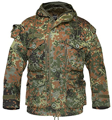 Mil-Tec Herren Smock Light Jacke, Flecktarn, XXL EU