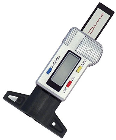 Dino 130005 Digitaler Reifenprofilmesser mit LCD-Display inklusive Batterie