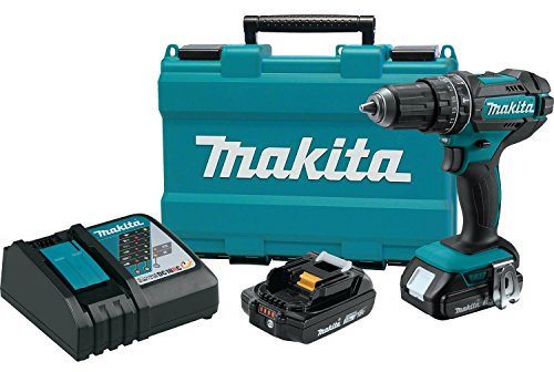 Makita XPH10R 18V Compact Lithium-Ion Cordless Hammer Driver-Drill Kit (2 Amp), 1/2