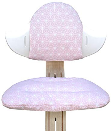Blausberg Evomove Happy Star Ensemble de coussins d'assise pour chaise haute Nomi Rose