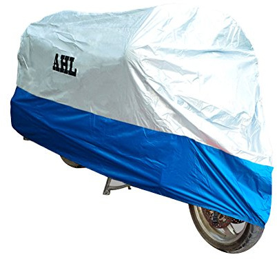 AHL XL Blau Wasserdicht Kälteschutz Regenschutz Staubdicht Faltgarage motorradgarage Motorroller abdeckplane Roller Abdeckung Motorrad abdeckplane Motorradabdeckung