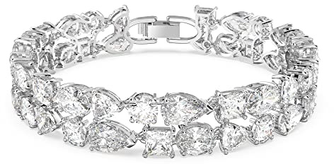 Swarovski Mesmera Armband, Rhodiniertes Damenarmband mit Strahlenden Swarovski Kristallen