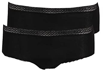 Schiesser Damen 2er Pack Menstruationswäsche/Periodenpanty auslaufsicher - Secret Care