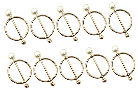 Goldene T-shirt Clips aus Legierung, 10 Stück, 25mm Dekorative
