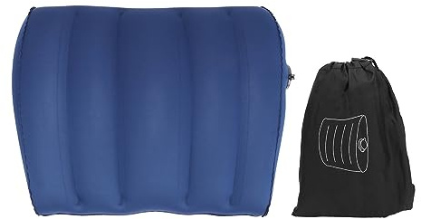 LIYJTK Oreiller Gonflable Multifonction, Oreiller pour dormeurs sur Le Dos, Chaise de Bureau, Coussin de siège Gonflable, Oreiller de Dos de Camping, Oreiller de Soutien pour Voiture, en
