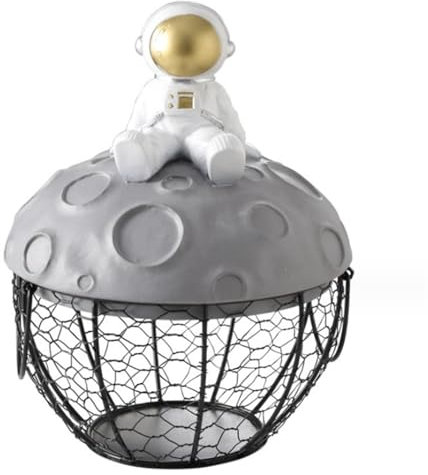 HYKJCSS Huevera Gallina Cesta De Frutas De Alambre De Cesta De Huevos De Alambre De Metal con Asa Cesta De Almacenamiento De Estilo Vintage Primitives Hueveras(B)