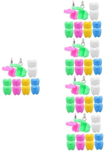 TOYANDONA 60stücke Teiliges Zahn-aufbewahrungsbox Für Neugeborene Erinnerungsbox Für Milchzähne Mit Lustigem Zahndesign Als Zur Geburt Oder Babyshower