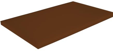 Gastro Schneidebrett aus Kunststoff PP – Hygienisches Profi-Schneidbrett in Verschiedenen Farben und Größen (500x300x20 mm & 600x400x20 mm) HACCP Hackbrett Küchenbrett (Braun, 600 * 400)
