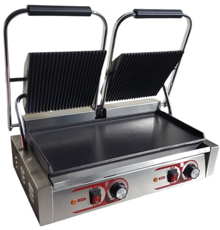 Commercial Double Panini Grill for Toasties & Baguettes