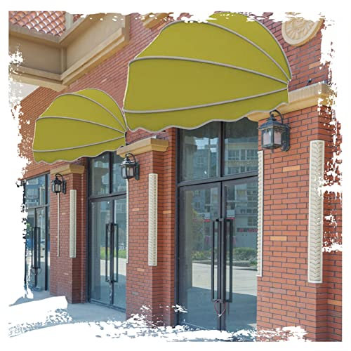 Terrassenüberdachung Markise für Fenster und Tür, UV-Schutz, Unterstand mit Rahmen für Deckhof, Balkon, Outdoor, Sonnenschutz, Überdachung, Überdachung mit Polyester-Material Gin