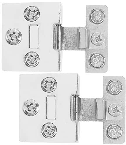 Angoily 2piezas Bisagras Aleación Zinc Vidrio Puertas Unidades Abrazaderas Gabinetes