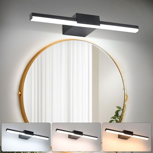 ENCOFT 40cm Bathroom Mirror Light IP44 Rated 3 Colour Temperature Bathroom Wall Light with Switch 8W Above Mirror Lights Picture Wall Lights for Vanity Bedroom Living Room