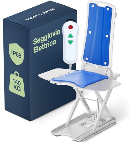 Siège élévateur électrique pour Personnes âgées – Siège de Bain motorisé Portable avec télécommande, Hauteur réglable, étanche IP68, Ergonomique Pliable, supporte Jusqu'à 140 kg