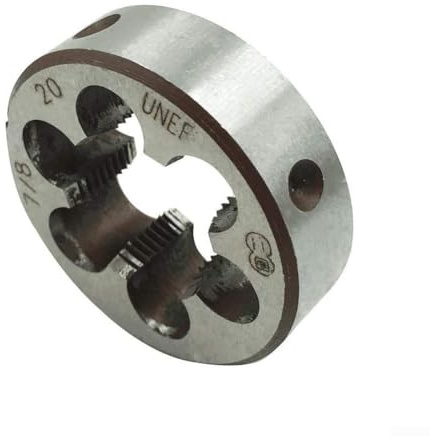 Bulevisiter Hochgeschwindigkeitsstahl 7/8-20 UNEF Gewindebohrer und Schneideisen-Set, Rechtsgewinde, Schneidwerkzeug für Rohrgewinde, für CNC-Metallbearbeitung, Herstellung