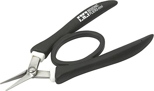 TAMIYA 300074084 - Mini Bending Pliers für PE, Schwarz-weiss