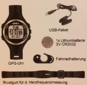 GPS-Uhr mit Herzfrequenzmessung, Kompass, PC-Download, Pulsuhr/NEU!