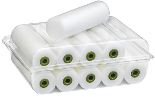 Colorus Schaumwalze Lackierwalze 11 cm | 50 x Lackwalze Schaumstoff mit geraden Endungen | Schaumstoffwalze fein | Schaum-Lackierrolle für wässrige, leicht lösemittelhaltige Lacke | Malerbedarf