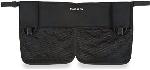 Maclaren Universal Twin Organizer Kinderwagenzubehör, Hält wichtige Utensilien in Reichweite der Arme, Lässt sich schnell an allen Maclaren Twin Strollern und anderen Doppelkinderwagen-Marken