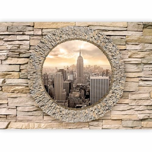 Soggiorno - Carta da parati Fotografica Mattoni 400x280 cm TNT Murale alla moda Decorazione da Muro XXL Poster Gigante Design Carta per Pareti Parete city citta Citta New York NY d-C-0005-a-b