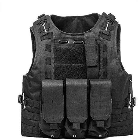 KIDYBELL Adjustable Airsoft Vest Lightweight Oxford Cloth Tactical Training Vest is Suitable for Outdoor Hunting Army Fan Combat Training Airsoft and Other Outdoor Sports