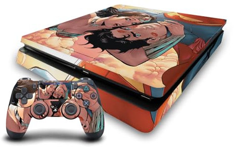 Head Case Designs Offizielle Wonder Woman DC Comics Superman #11 Comic Bucheinband Vinyl Haut Gaming Aufkleber Abziehbild kompatibel mit Sony PlayStation 4 PS4 Slim Console and DualShock 4 Controller