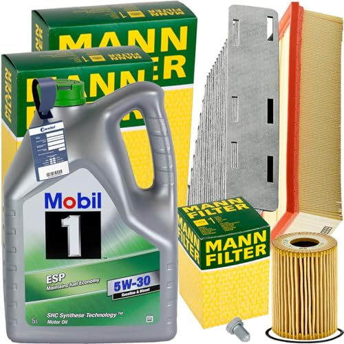 Inspektionspaket + 5W-30 Motoröl passend für Golf 5 A3